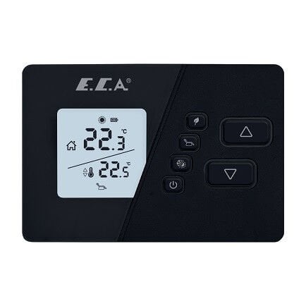 ECA Poly Comfort 200 B Kablosuz Dijital Oda Termostatı Siyah - Ücretsiz Sevk