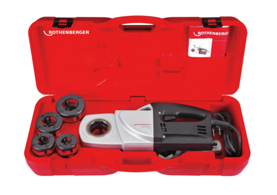 Rothenberger Süpertronic1250 St - BSPT Pafta Makinası Ø ½X1¼'' - Ücretsiz Sevk