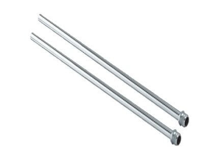 50 Cm Nipelli Düz Krom Uzatma Çubuğu