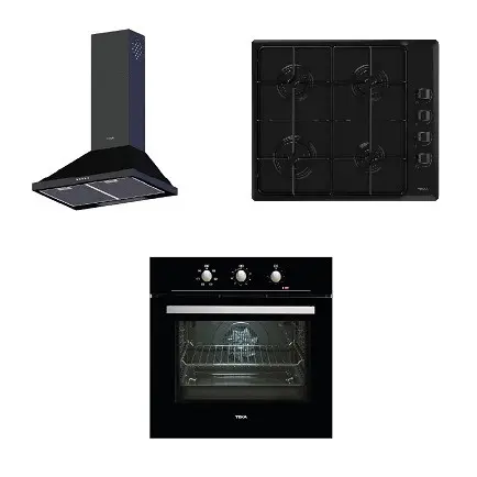 Teka Chef 3 Ankastre 3'Lü Set (Ocak + Fırın + Davlumbaz) - Ücretsiz Sevk.